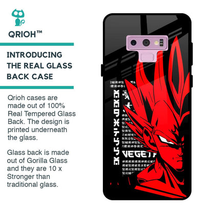 Red Vegeta Glass Case for Samsung Galaxy Note 9