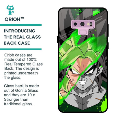 Anime Green Splash Glass Case for Samsung Galaxy Note 9