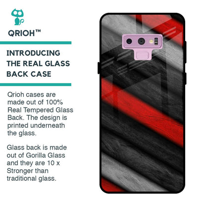 Soft Wooden Texture Glass Case for Samsung Galaxy Note 9