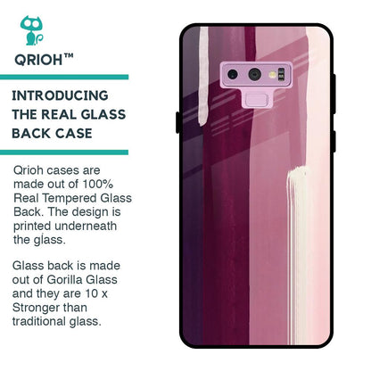 Brush Stroke Art Glass Case for Samsung Galaxy Note 9