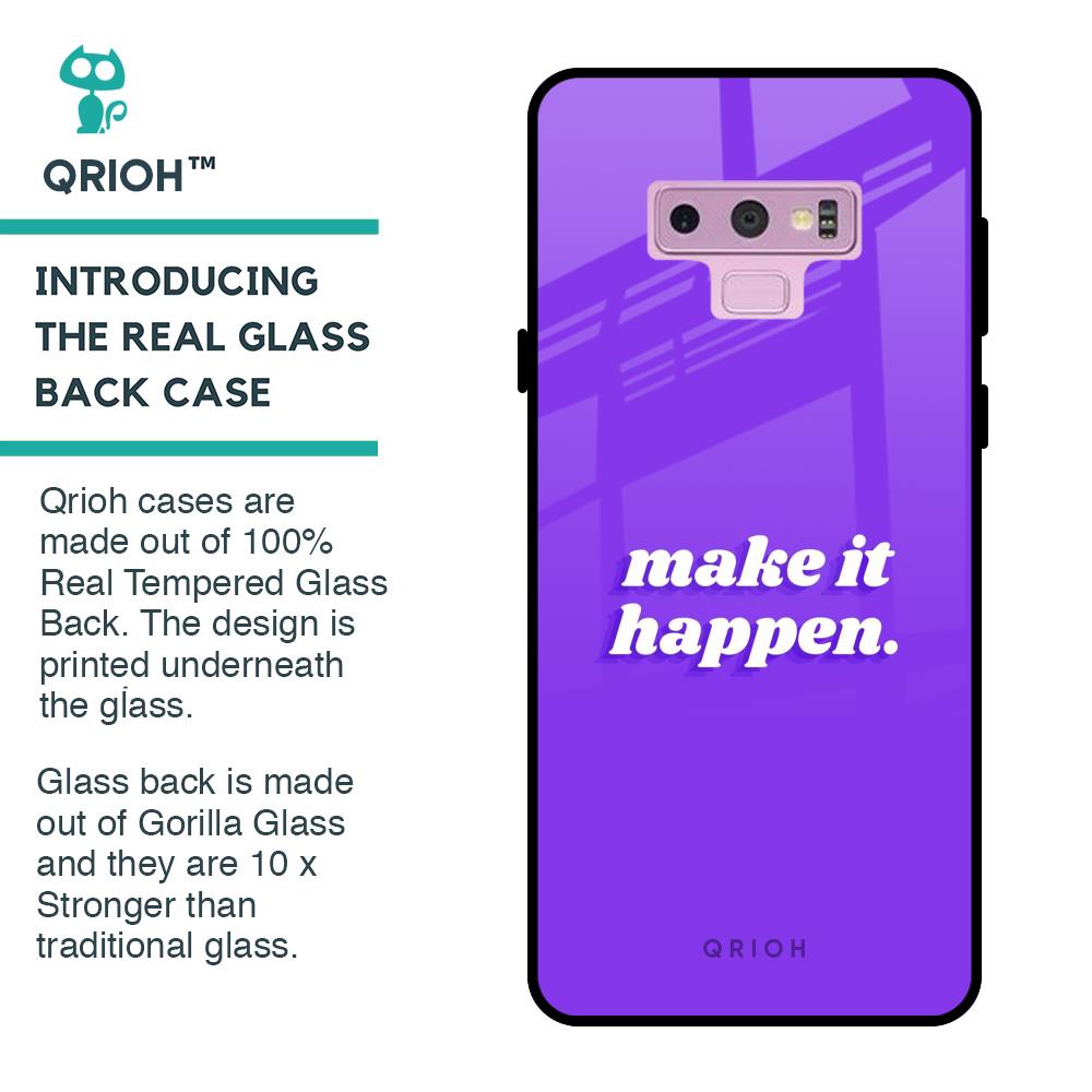 Make it Happen Glass Case for Samsung Galaxy Note 9
