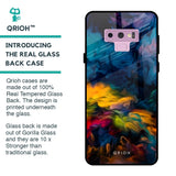 Multicolor Oil Painting Glass Case for Samsung Galaxy Note 9