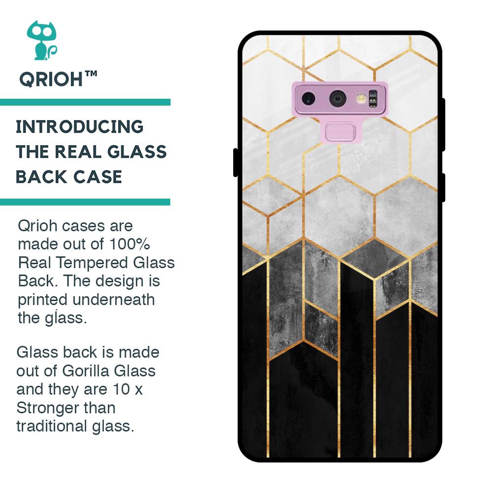 Tricolor Pattern Glass Case for Samsung Galaxy Note 9