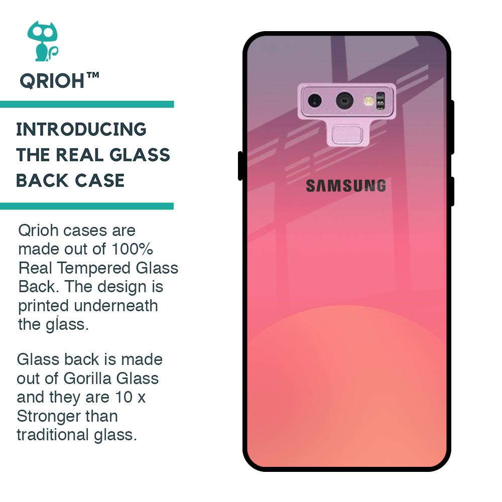 Sunset Orange Glass Case for Samsung Galaxy Note 9