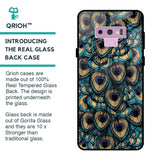 Peacock Feathers Glass case for Samsung Galaxy Note 9