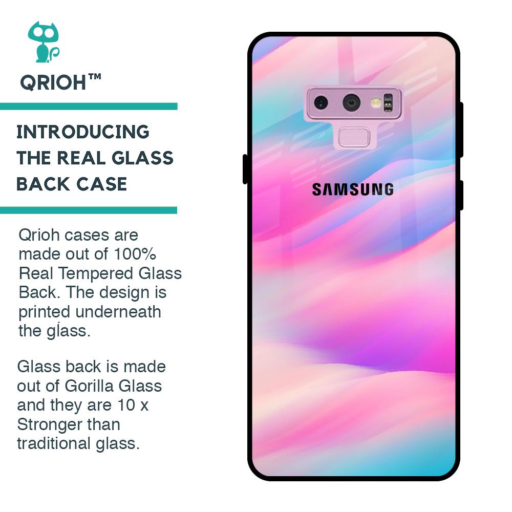 Colorful Waves Glass case for Samsung Galaxy Note 9