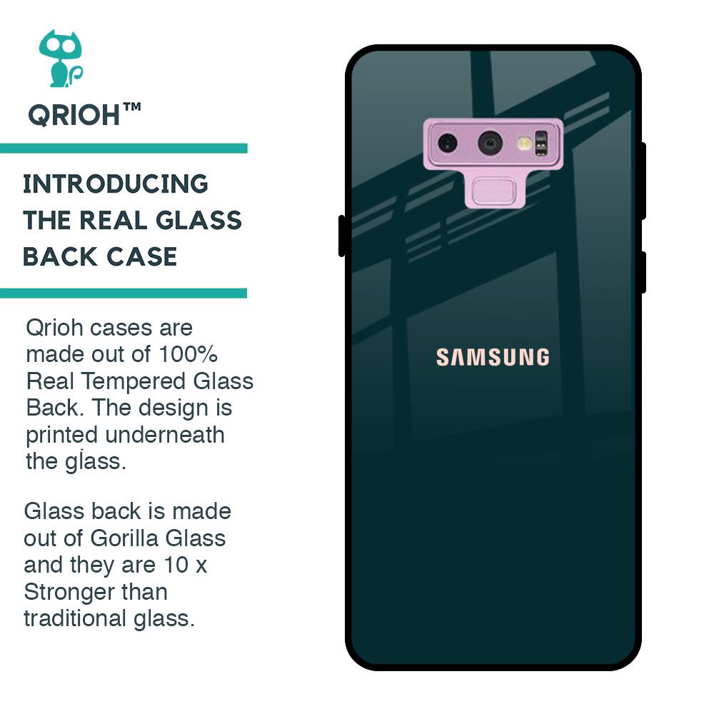 Hunter Green Glass Case For Samsung Galaxy Note 9