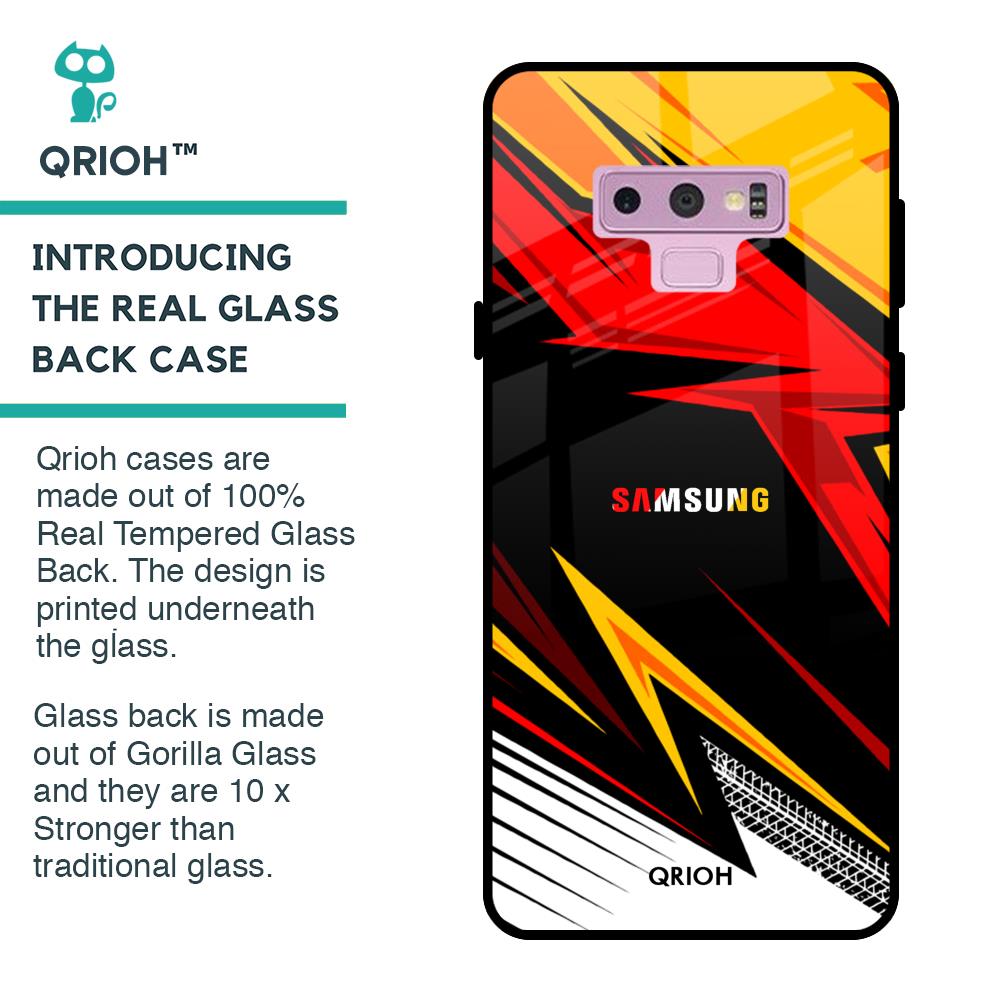 Race Jersey Pattern Glass Case For Samsung Galaxy Note 9