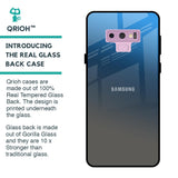 Blue Grey Ombre Glass Case for Samsung Galaxy Note 9