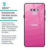 Pink Ribbon Caddy Glass Case for Samsung Galaxy Note 9