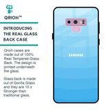 Wavy Blue Pattern Glass Case for Samsung Galaxy Note 9