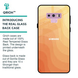 Orange Curve Pattern Glass Case for Samsung Galaxy Note 9