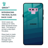 Green Triangle Pattern Glass Case for Samsung Galaxy Note 9