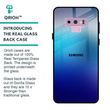 Blue Rhombus Pattern Glass Case for Samsung Galaxy Note 9