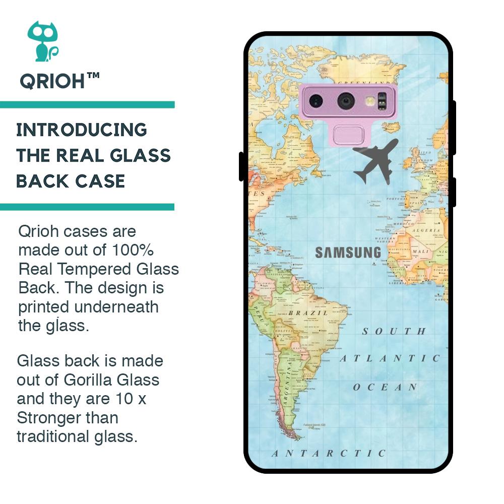 Fly Around The World Glass Case for Samsung Galaxy Note 9