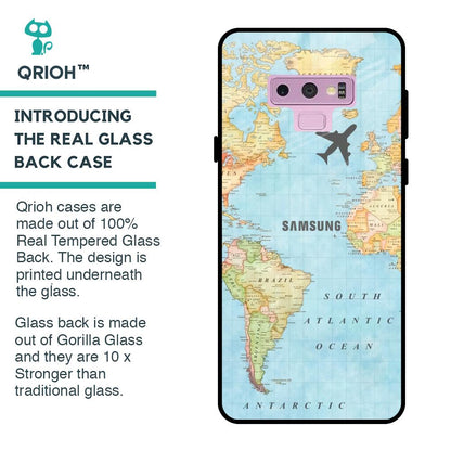 Fly Around The World Glass Case for Samsung Galaxy Note 9