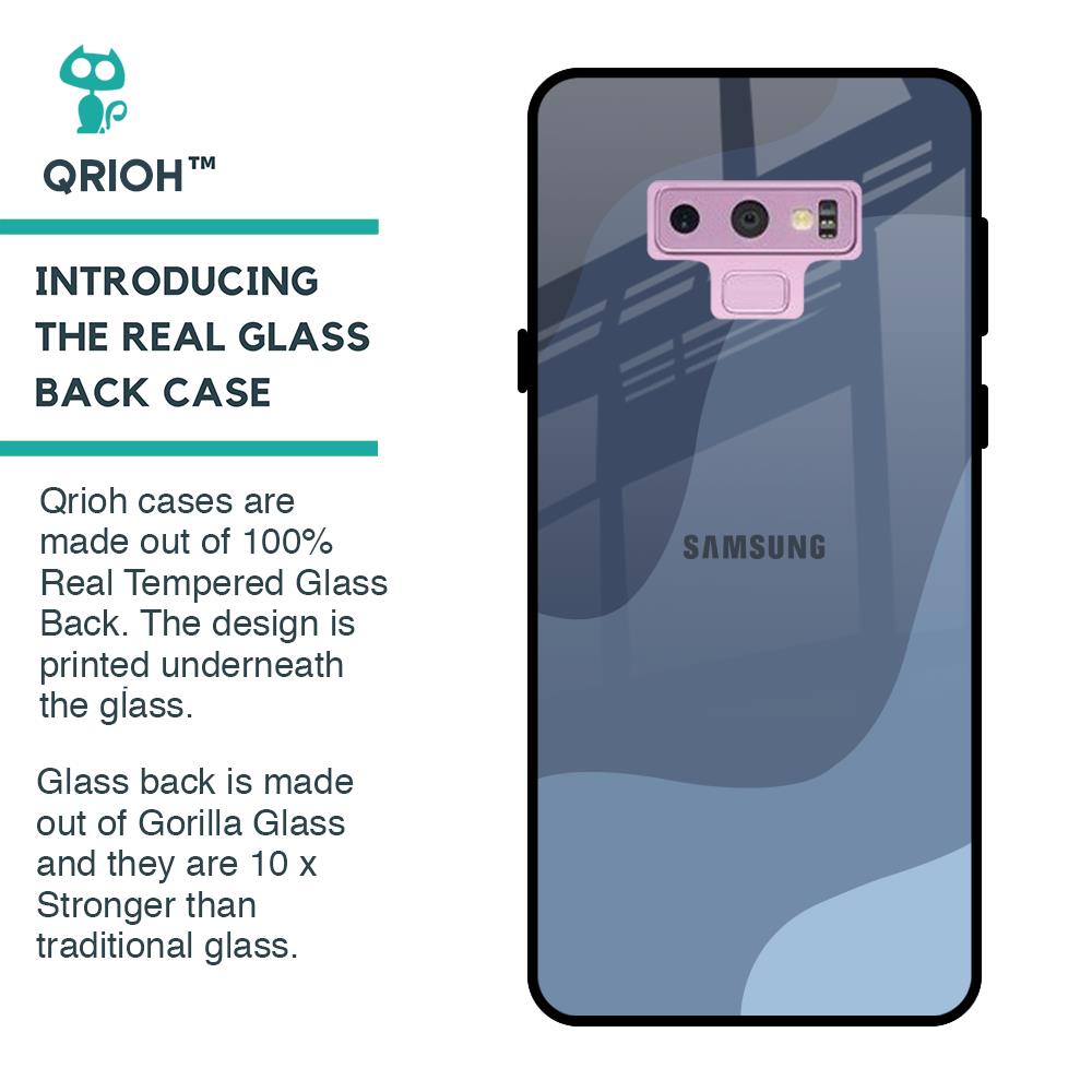 Navy Blue Ombre Glass Case for Samsung Galaxy Note 9