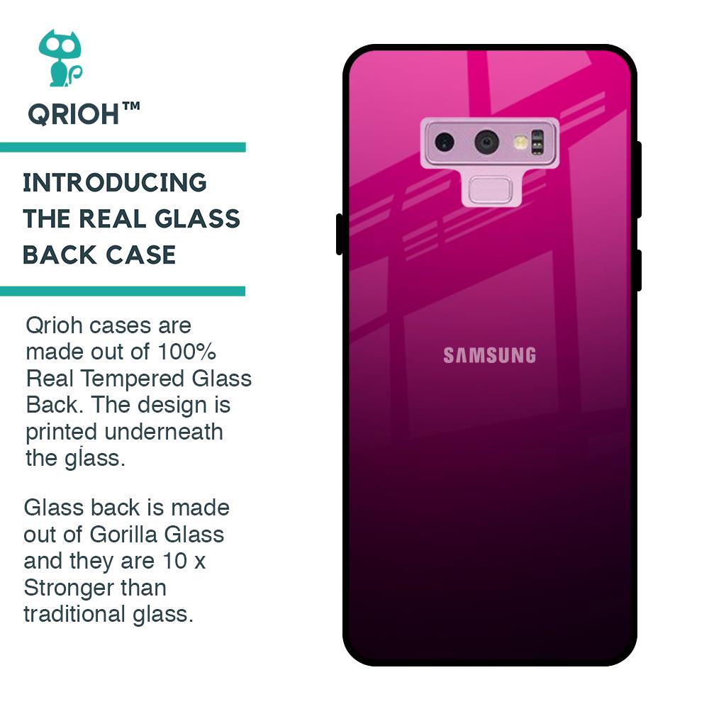 Purple Ombre Pattern Glass Case for Samsung Galaxy Note 9