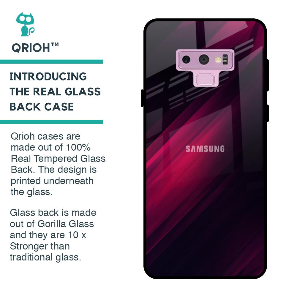 Razor Black Glass Case for Samsung Galaxy Note 9
