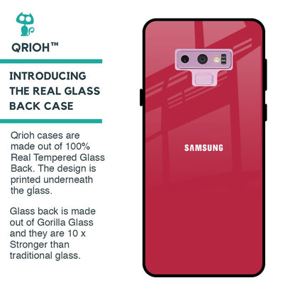 Solo Maroon Glass case for Samsung Galaxy Note 9