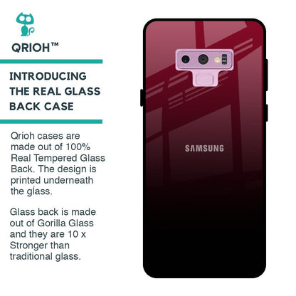 Wine Red Glass Case For Samsung Galaxy Note 9