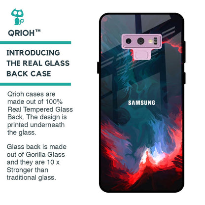 Brush Art Glass Case For Samsung Galaxy Note 9
