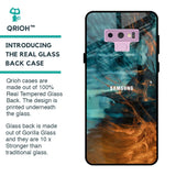 Golden Splash Glass Case for Samsung Galaxy Note 9