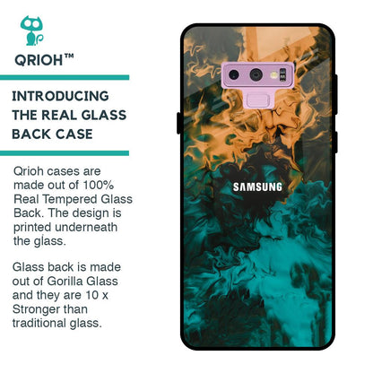 Watercolor Wave Glass Case for Samsung Galaxy Note 9