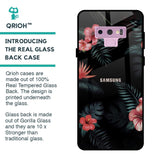 Tropical Art Flower Glass Case for Samsung Galaxy Note 9