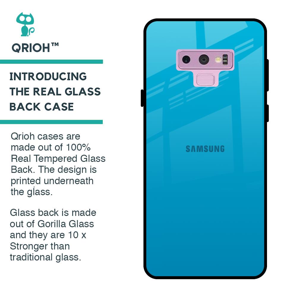 Blue Aqua Glass Case for Samsung Galaxy Note 9