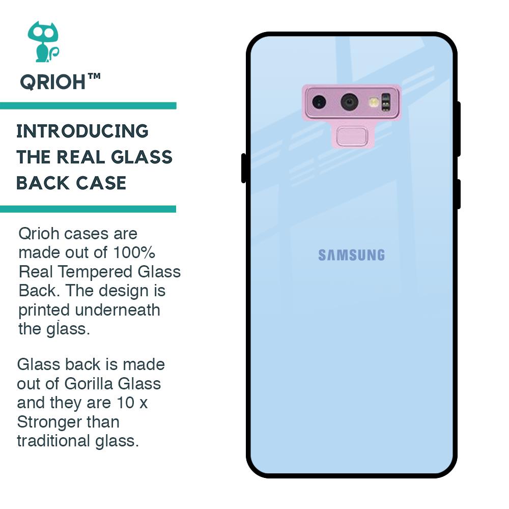 Pastel Sky Blue Glass Case for Samsung Galaxy Note 9