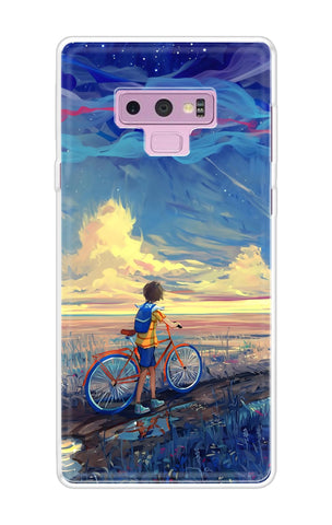 Riding Bicycle to Dreamland Samsung Galaxy Note 9 Back Cover