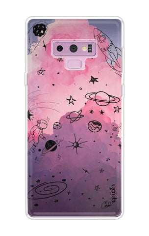 Space Doodles Art Samsung Galaxy Note 9 Back Cover