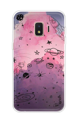 Space Doodles Art Samsung J2 Core Back Cover