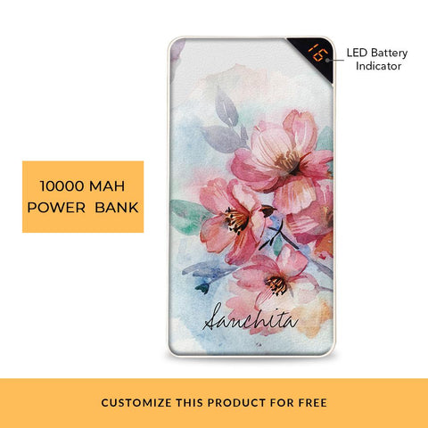 Elegant Bloom Customized Power Bank