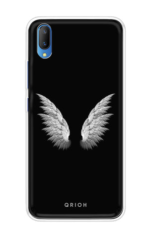White Angel Wings Vivo V11 Back Cover