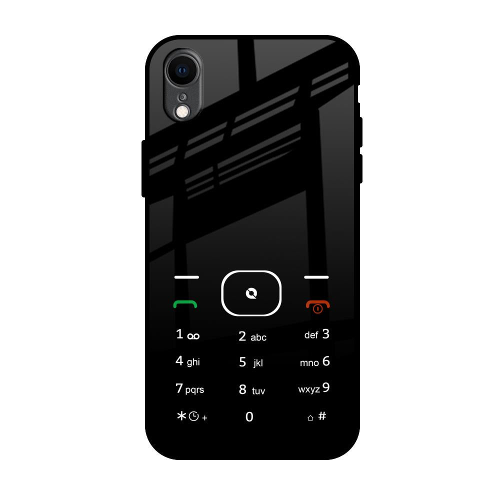 Classic Keypad Pattern iPhone XR Glass Back Cover Online