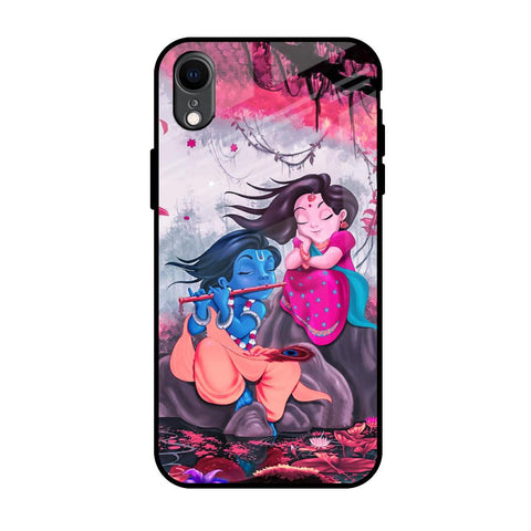 Radha Krishna Art iPhone XR Glass Back Cover Online