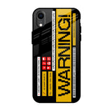 Aircraft Warning iPhone XR Glass Back Cover Online