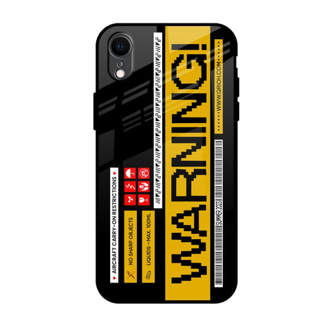 Aircraft Warning iPhone XR Glass Back Cover Online