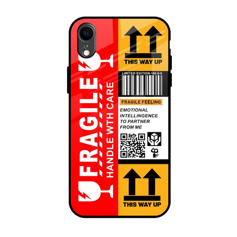 Handle With Care iPhone XR Glass Back Cover Online