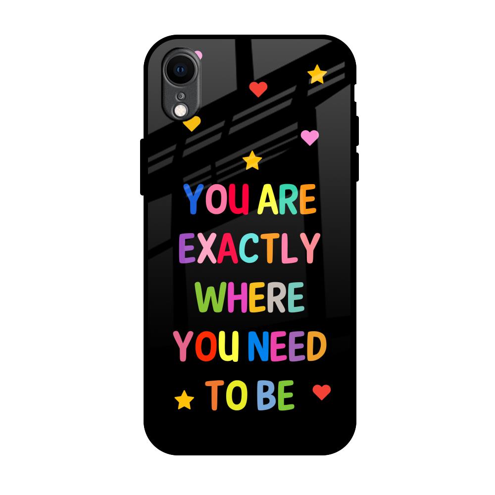 Magical Words iPhone XR Glass Back Cover Online