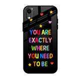 Magical Words iPhone XR Glass Back Cover Online