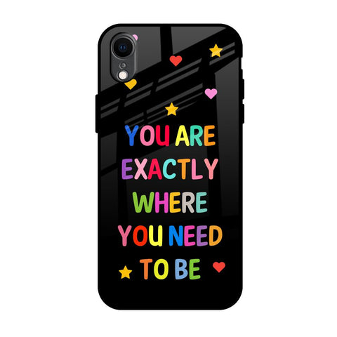 Magical Words iPhone XR Glass Back Cover Online