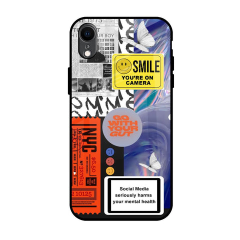 Smile for Camera iPhone XR Glass Back Cover Online