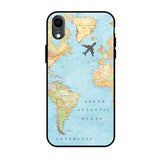 Travel Map iPhone XR Glass Back Cover Online