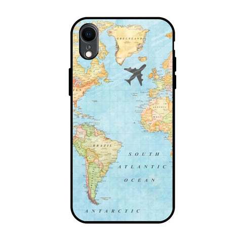 Travel Map iPhone XR Glass Back Cover Online