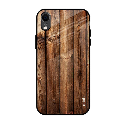 Timber Printed iPhone XR Glass Back Cover Online