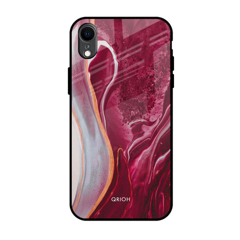 Crimson Ruby iPhone XR Glass Back Cover Online