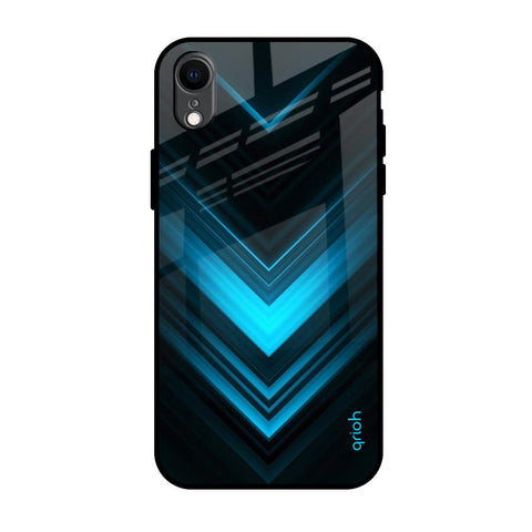 Vertical Blue Arrow iPhone XR Glass Back Cover Online